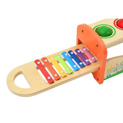 Acht hölzerne musikalische Spielwaren-hölzernes Xylophon-Baby der Anmerkungs-15cm