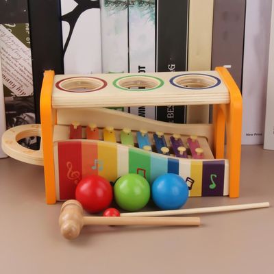 Acht hölzerne musikalische Spielwaren-hölzernes Xylophon-Baby der Anmerkungs-15cm