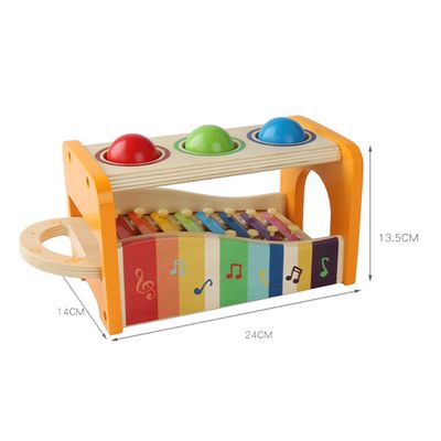 8 Anmerkungs-Klavier-Kinderhölzerne Xylophon-Instrument-pädagogische Spielwaren