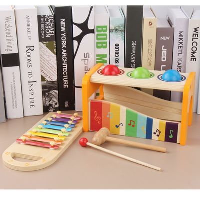 8 Anmerkungs-Klavier-Kinderhölzerne Xylophon-Instrument-pädagogische Spielwaren