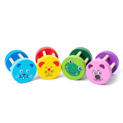 Hölzernes musikalisches Spielwaren-Baby-hölzerner Instrument-Satz Montessori-Geklapper-1.9in