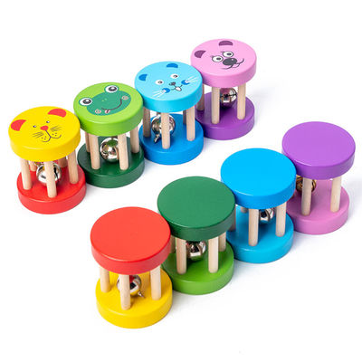 Hölzernes musikalisches Spielwaren-Baby-hölzerner Instrument-Satz Montessori-Geklapper-1.9in
