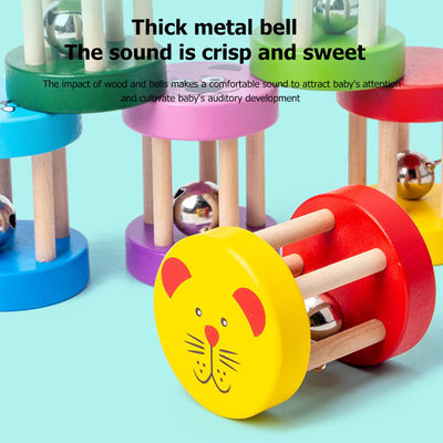 Hölzernes musikalisches Spielwaren-Baby-hölzerner Instrument-Satz Montessori-Geklapper-1.9in