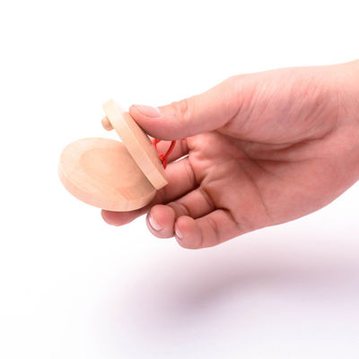 Runde Kastagnetten-hölzernes Musik-Satz-Baby-Instrumentlehrmittel Kinder