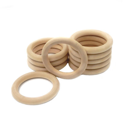 Armband DIY 55mm hölzerner zahnender Toy Beech Wood Teething Rings