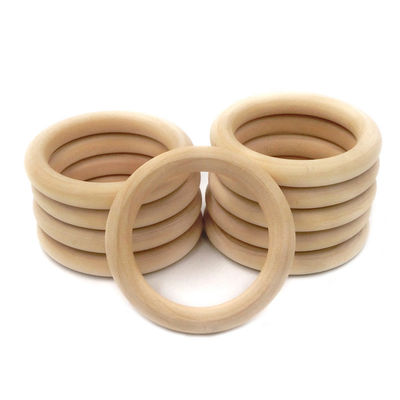 Armband DIY 55mm hölzerner zahnender Toy Beech Wood Teething Rings