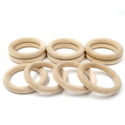 Armband DIY 55mm hölzerner zahnender Toy Beech Wood Teething Rings
