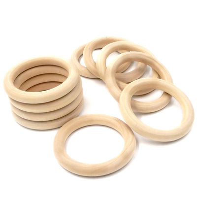 Armband DIY 55mm hölzerner zahnender Toy Beech Wood Teething Rings