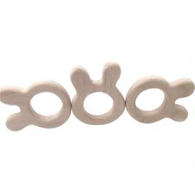 Buche DIY personifizierte Baby Teether-Silikon-hölzernes Halsketten-Armband