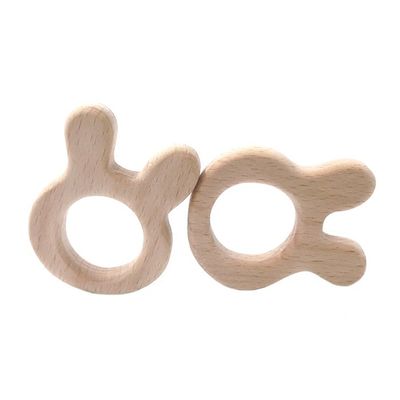 Buche DIY personifizierte Baby Teether-Silikon-hölzernes Halsketten-Armband