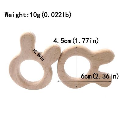 Buche DIY personifizierte Baby Teether-Silikon-hölzernes Halsketten-Armband