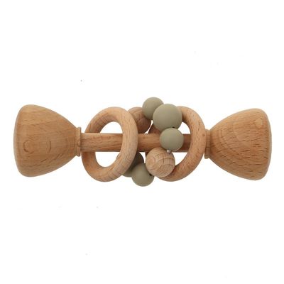 Buchenholz Teether natürlicher hölzerner Bunny Teether des Kaninchen-5.12in