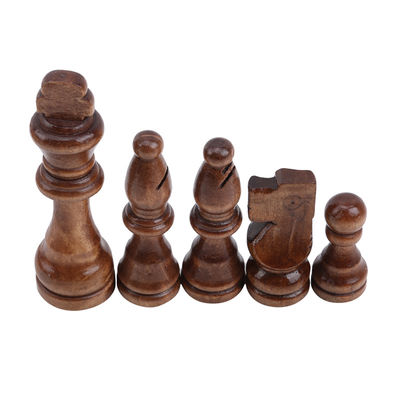 Weinlese-stellte hölzerner Schach-Brett-Kontrolleur der Kind70mm Unterhaltungs-Spiele ein