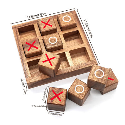 Schachfigur-Interaktions-Spiel der Unterhaltungs-3cm hölzernes Unisex