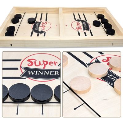 Puck Unisex Wooden Chess Pieces altert hölzernes Hockey des Riemen-4