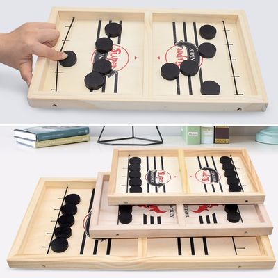 Puck Unisex Wooden Chess Pieces altert hölzernes Hockey des Riemen-4