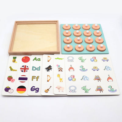 GEDÄCHTNIS-Match-Rätselspiel-Schach-Spielzeug Montessori 3D Unisex