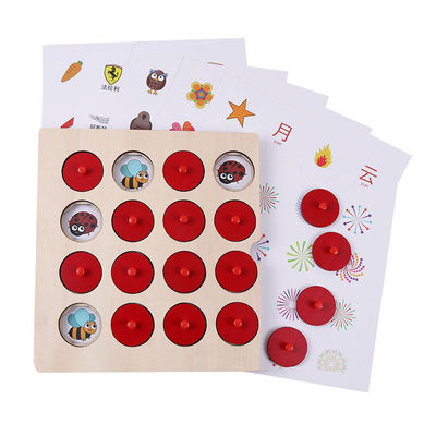 GEDÄCHTNIS-Match-Rätselspiel-Schach-Spielzeug Montessori 3D Unisex