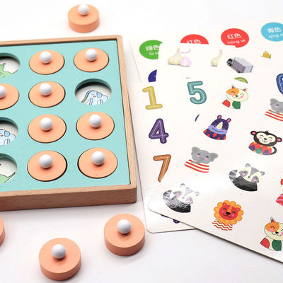 GEDÄCHTNIS-Match-Rätselspiel-Schach-Spielzeug Montessori 3D Unisex