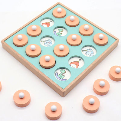 GEDÄCHTNIS-Match-Rätselspiel-Schach-Spielzeug Montessori 3D Unisex
