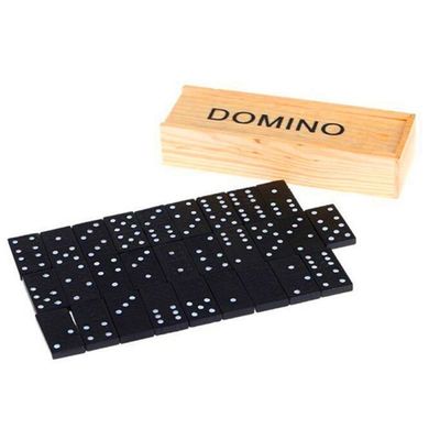 Hölzerner Domino des Reise-Spiel-28Pcs blockiert Brett-Früherziehung