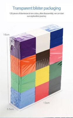 2cm automatischer Domino-Ziegelstein, der Toy Train Puzzle Natural Colored legt
