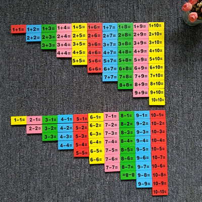 Stellten hölzerne Domino-Blöcke des basswood-120pc die Sammlung ein, die Montessori errichtet