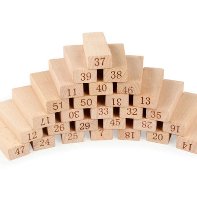 KlotzDigital 51PCS Baustein Dominos Jenga-Blöcke