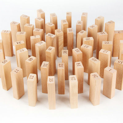 KlotzDigital 51PCS Baustein Dominos Jenga-Blöcke