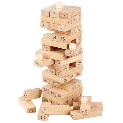 KlotzDigital 51PCS Baustein Dominos Jenga-Blöcke