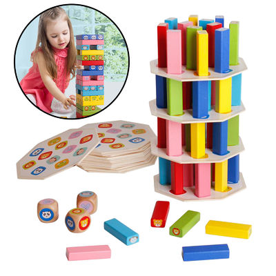Domino-Zug-Domino-Holzklötze des Turm-12.5cm automatische