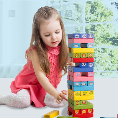 Domino-Zug-Domino-Holzklötze des Turm-12.5cm automatische