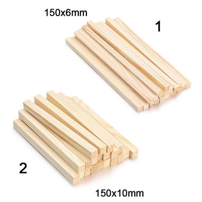 Zählend quadriert unfertiges hölzernes Handwerk 30Pcs hölzerne Rod
