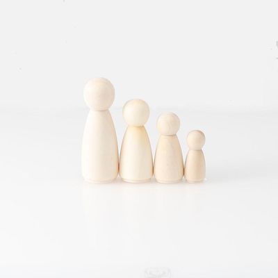 Hölzerne Peg Dolls Blank ISO9001 Malerei des Handwerks-100Pcs