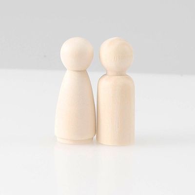 Hölzerne Peg Dolls Blank ISO9001 Malerei des Handwerks-100Pcs