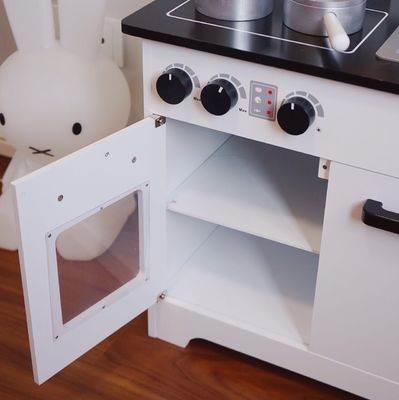 Kinder-Grey Wooden Kitchen Toys For-Kleinkinder schwärzen 77.8cm
