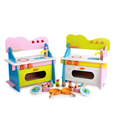 Das Kochen 3cm Cosplay hölzerner Miniaturküche stellte Mini Wooden Kitchen Toy ein