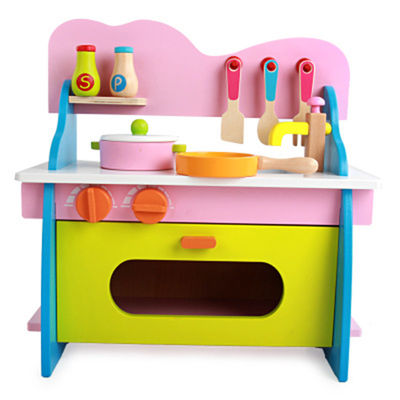 Das Kochen 3cm Cosplay hölzerner Miniaturküche stellte Mini Wooden Kitchen Toy ein