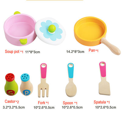 Das Kochen 3cm Cosplay hölzerner Miniaturküche stellte Mini Wooden Kitchen Toy ein
