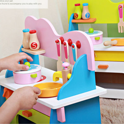 Das Kochen 3cm Cosplay hölzerner Miniaturküche stellte Mini Wooden Kitchen Toy ein