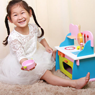 Das Kochen 3cm Cosplay hölzerner Miniaturküche stellte Mini Wooden Kitchen Toy ein