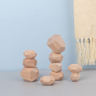 Nordischer hölzerner Stein Montessori, der Spiel-kreative hölzerne Spielwaren stapelt