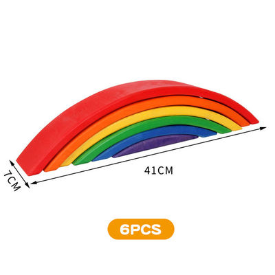 30cm Kiefer, die Holzklötze Regenbogenspielt, Baustein Turm-Spielwaren