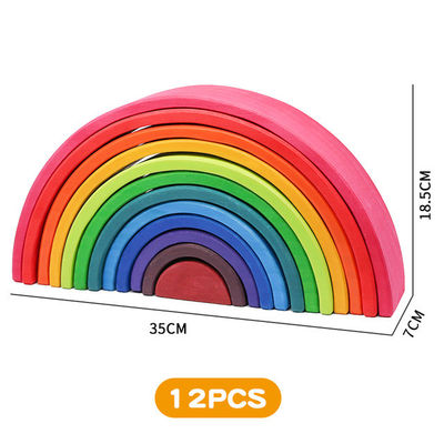 30cm Kiefer, die Holzklötze Regenbogenspielt, Baustein Turm-Spielwaren