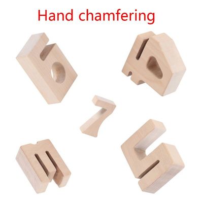 Hölzerne Zahl Balance Jenga blockiert riesige hölzerne Bausteine der Spielwaren-16cm