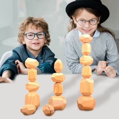 5cm 36pcs Digital Holzklotz-Spielwaren-Baby-geometrische stapelnde Blöcke