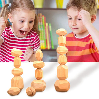 5cm 36pcs Digital Holzklotz-Spielwaren-Baby-geometrische stapelnde Blöcke