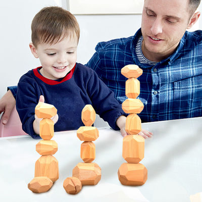 5cm 36pcs Digital Holzklotz-Spielwaren-Baby-geometrische stapelnde Blöcke