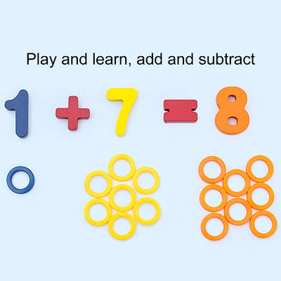 Mathe-Fischen spielt pädagogisches hölzernes Montessori-Baby 15cm