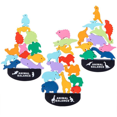 Dinosaurier-hölzerne Bausteine Toy Animal Town Wooden Blocks der Kind3cm